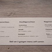 031 Menu kaart voor ons